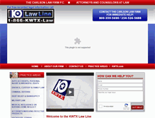 Tablet Screenshot of kwtxlawline.com